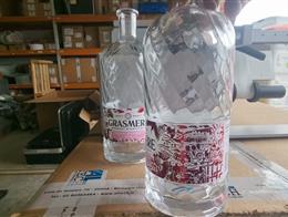 Recessed Label Panel Gin Bottle