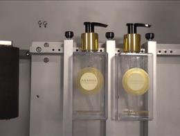 Multi Label Transparent Pump Bottles
