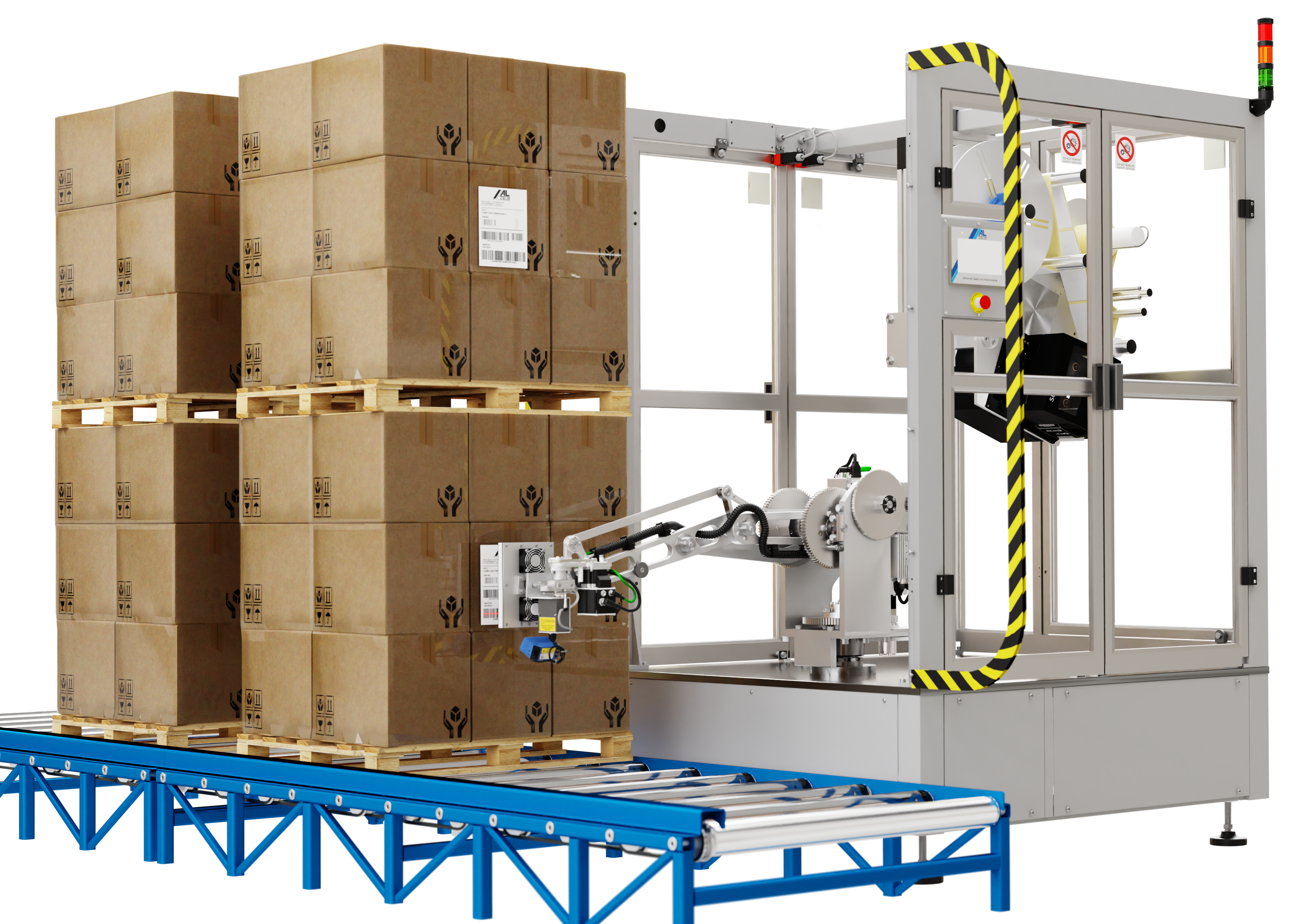 ALrobot – fully robotic pallet labelling machine!